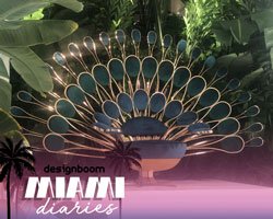 marc ange debuts peacock-style collection for visionnaire during design miami/