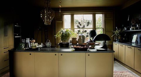 Abigail Ahern's kitchen - new range with Herringbone Kitchens