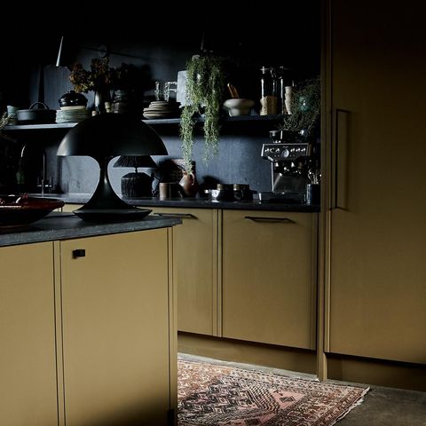 Abigail Ahern's kitchen - new range with Herringbone Kitchens