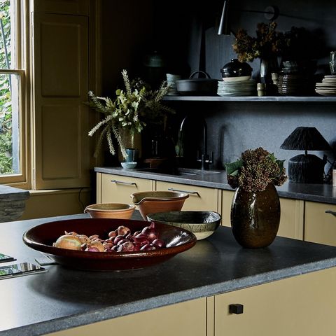 Abigail Ahern's kitchen - new range with Herringbone Kitchens