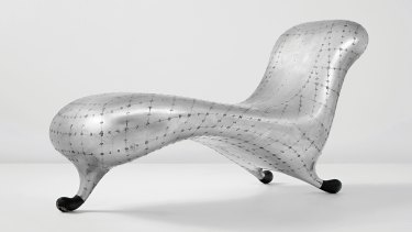 A limited-edition Marc Newson Lockheed Lounge, as seen the Madonna video for Rain.