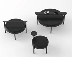kauppi & kauppi designs hygge collection of wooden ottomans with add-on accessories