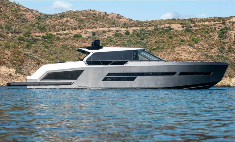 mazu's 82ft yacht combines an angular profile with cozy, home-like interiors designboom