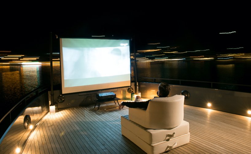 mazu's 82ft yacht combines an angular profile with cozy, home-like interiors designboom