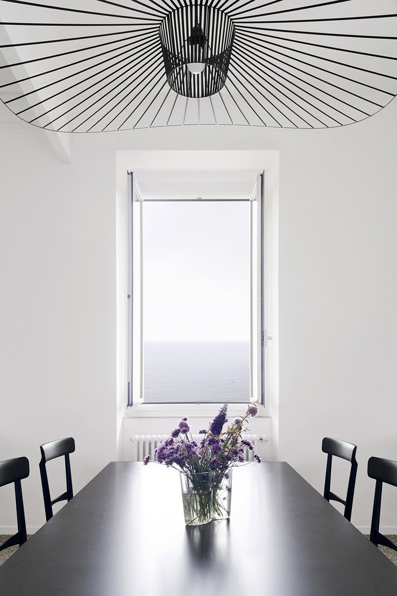 gosplan plans a bespoke vestibule at the core of this apartment in camogli designboom