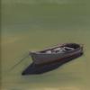 Moored Skiff by Anne Packard, part of Eldred's 16th Annual Contemporary Paintings Auction. 