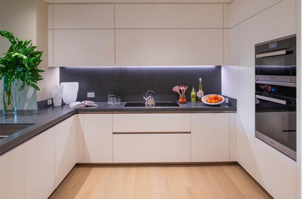 Poltrona Frau, Palazzo Della Luna, Miami, Fisher Island, leather, Italian, BOFFI kitchen, interior design